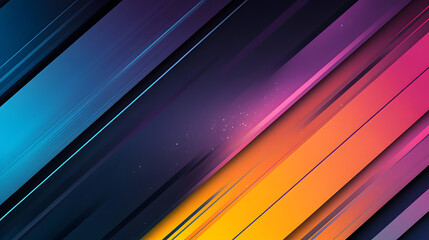 Obraz premium Dark background, colorful stripes, gradient color block style 