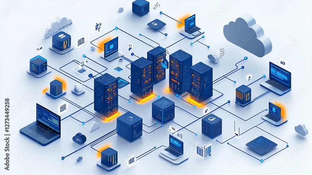 Poster cloud computing servers network