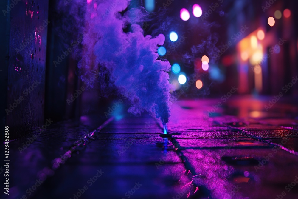 Poster Abstract Dark Smoke Swirls: Experimental Texture, Evocative and Mysterious, Perfect for Design Projects, Backgrounds, and Artistic Compositions. High-Resolution Image Ideal for Print and Digital      