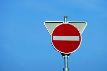 Verkehrszeichen Verbot der Einfahrt