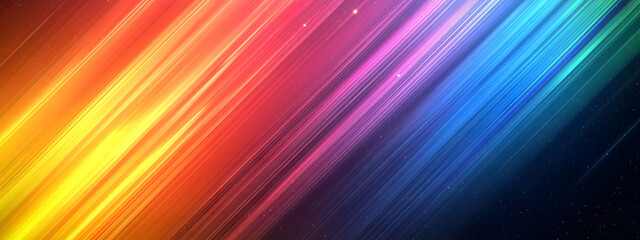 Obraz premium Dark background, colorful stripes, gradient color block style 