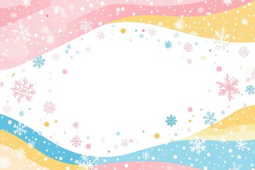 Adorable Pastel Japanese Frame: Cherry Blossoms, Soft Colors, Kawaii Aesthetic, Perfect for Blogs, Websites, Social Media, Invitations, Cards, Planners, and More! A Delightful Background for Cute     