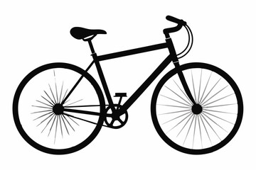 Fototapeta premium Stylized Bicycle Outline Graphics