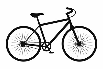 Obraz premium Stylized Bicycle Outline Graphics