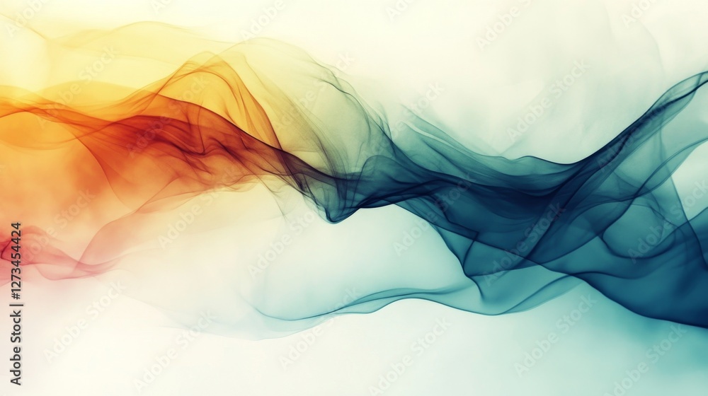 Poster vibrant abstract background with smooth flowing colors and textures