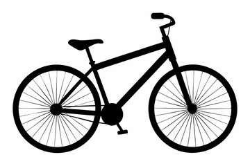 Fototapeta premium Stylized Bicycle Outline Graphics