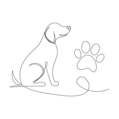 dog paw vector footprint icon logo french bulldog cat puppy kitten cartoon symbol sign illustration doodle,