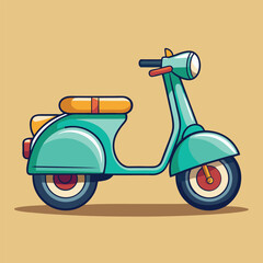 Obraz premium scooter vector 