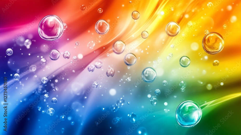 Poster vibrant canvas of swirling colors exploding in dynamic patterns