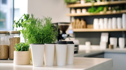 An inaugural ceremony for the opening of a new eco-friendly café. Featuring sustainability and culinary arts