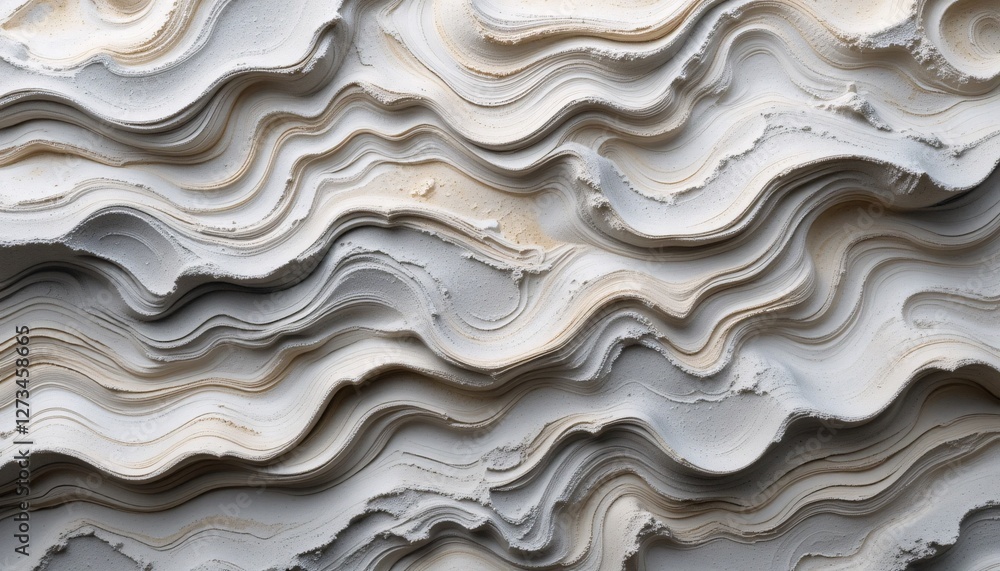 Poster abstract natural stone texture. serene undulating layers in earth tones. a smooth. dimensional surfa