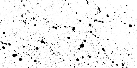 White background with a dusty texture, noisy halftone, black spray paint splashes, ink stains and realistic grunge effect