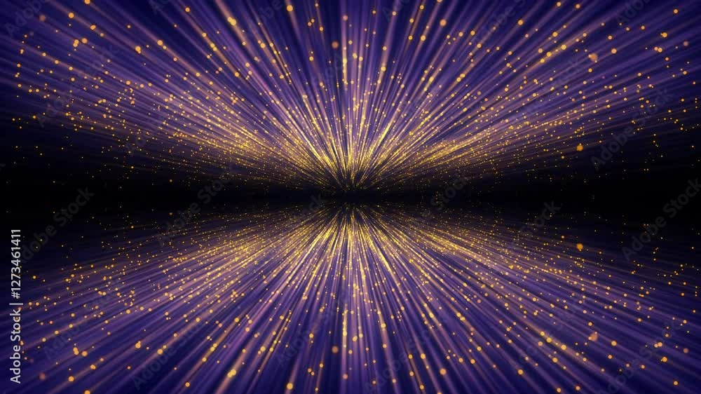 Poster a mesmerizing array of radiant lights creates a captivating spectacle, featuring glowing streaks in 
