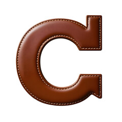 leather letter c