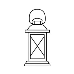 Vintage Lantern Illustration: A classic lantern with an intricate design, depicted in elegant, timeless line art that evokes a sense of nostalgia and charm.