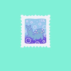 Pastel Stamps Set Aesthetic 