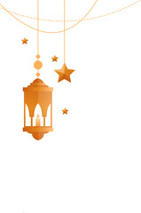 Gold Islamic Lantern Decoration