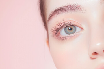長いまつ毛の女性 Eyelashes