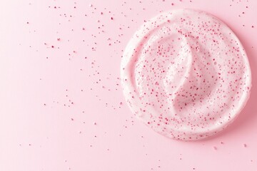 Close-up of a white object on a pink surface, suitable for use in still life or product photography