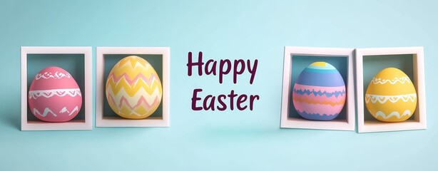 Modern Easter design for social network stories and posts. Concept for an online shopping web banner