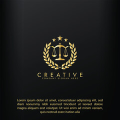 Law firm gold logo design,Revolution justice logo concept, Lawyer logo vector template design