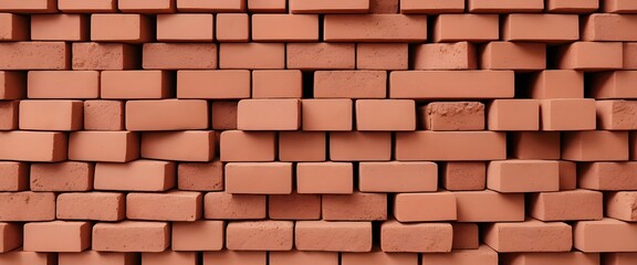 Obraz premium Stack of Red Bricks, Brick Wall Texture