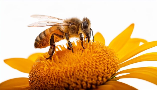 bee on flower - Powered by Adobe