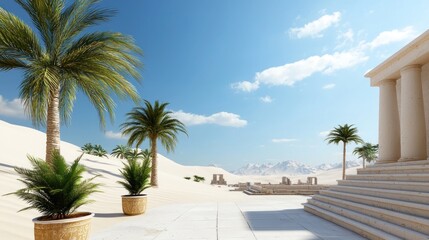 Fototapeta premium Ancient Desert Temple