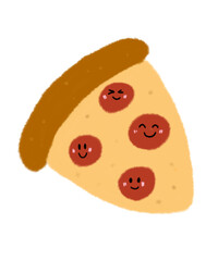 vector illustration of a tasty pizza