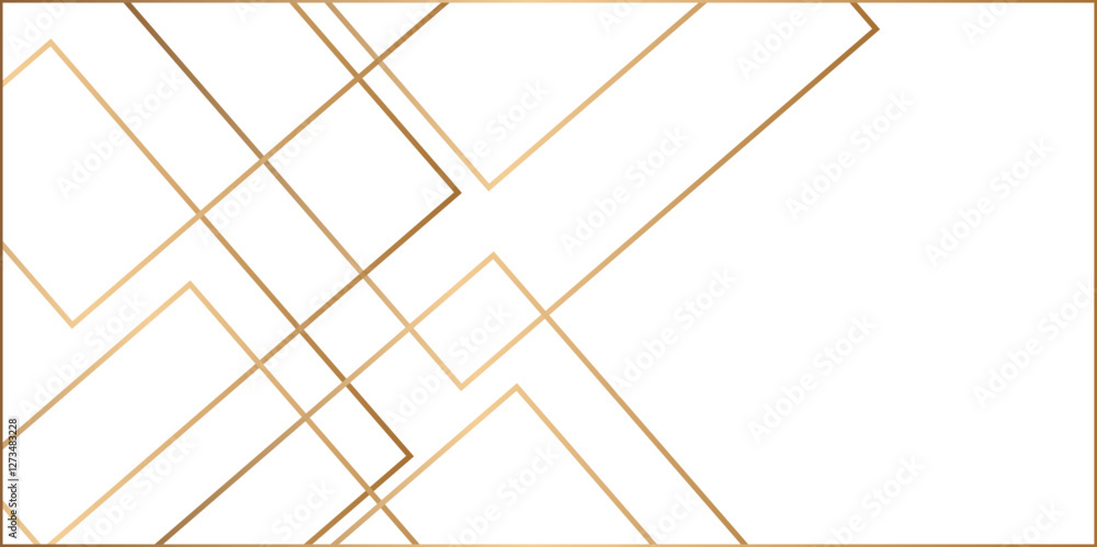 Poster mondrian style of diagonal square pattern vector. design geometric tile gold on black background. mo