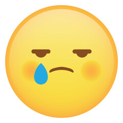 Sad With Shy Face Emoji