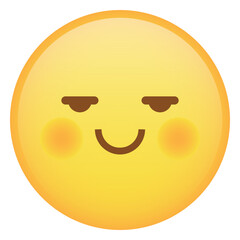 Smile With Shy Face Emoji