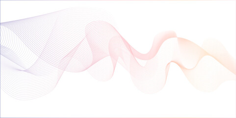 Abstract wave blend lines on transparent background. Design for banner, wallpaper, background and many more. Undulate Grey Wave Swirl, frequency sound wave, twisted curve lines with blend effect.	