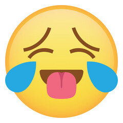 Tongue Out With Tears Of Joy Face Emoji