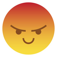 Smile With Enraged Face Emoji