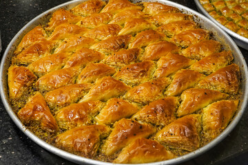 Cevizli baklava, turkish food baklava