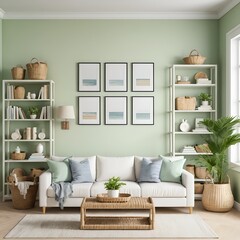 Cozy Coastal Living Room Interior Design