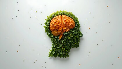 A handshake icon formed by green and orange leaves against a white background. Depicts agreement, partnership, and nature. Ideal for eco-friendly, business, or design projects.