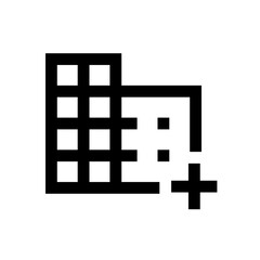 Obraz premium Add Building Icon 