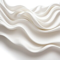 Obraz premium Abstract White Drape, Elegant Flowing Fabric