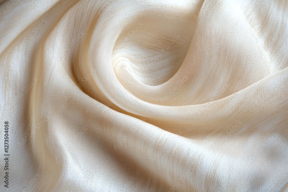 Poster a close-up shot of white fabric with intricate texture and pattern