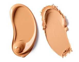 Liquid and Powder Foundation Swatches