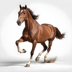 Naklejka premium Chestnut Horse Running