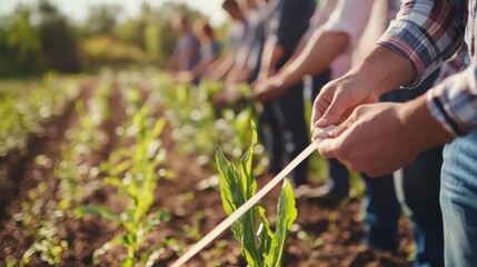 An inaugural ceremony for the opening of a new organic farm. Featuring sustainability and fresh produce