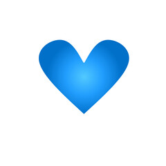 blue love icon vevtor simple design illustration/ valentines element