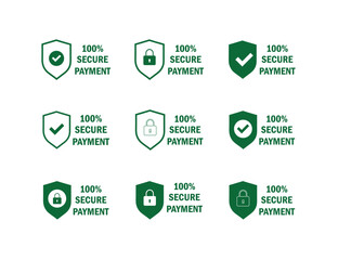 Secure Payment Badges. 100 Percent Secure Payment for Product Purchase.