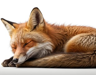 Fototapeta premium Sleeping Red Fox