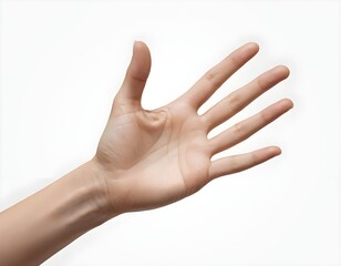 Open Hand Gesture, Reaching Out, Palm Up