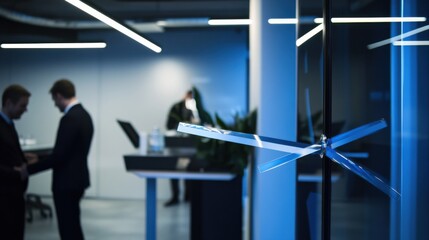 An inaugural ceremony for the opening of a new tech startup office. Featuring innovation and entrepreneurship