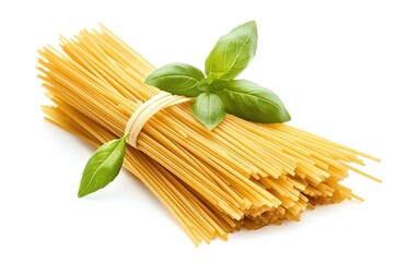 A tantalizing mountain of noodles, perfectly isolated against a pristine white backdrop. Ideal for culinary websites, recipe blogs, food packaging, and restaurant menus. Showcase your delicious noodle